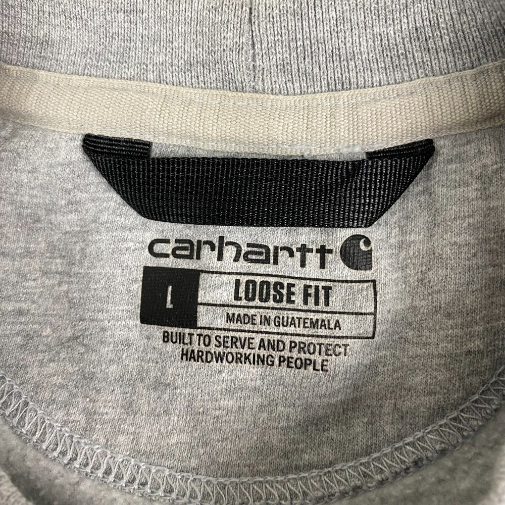 Carhartt Loose Fit Mens Sweatshirt L Crewneck Pullover Grey TS0124-M - Picture 5 of 13